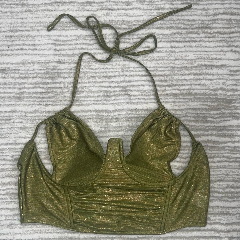 Metallic Crop Top